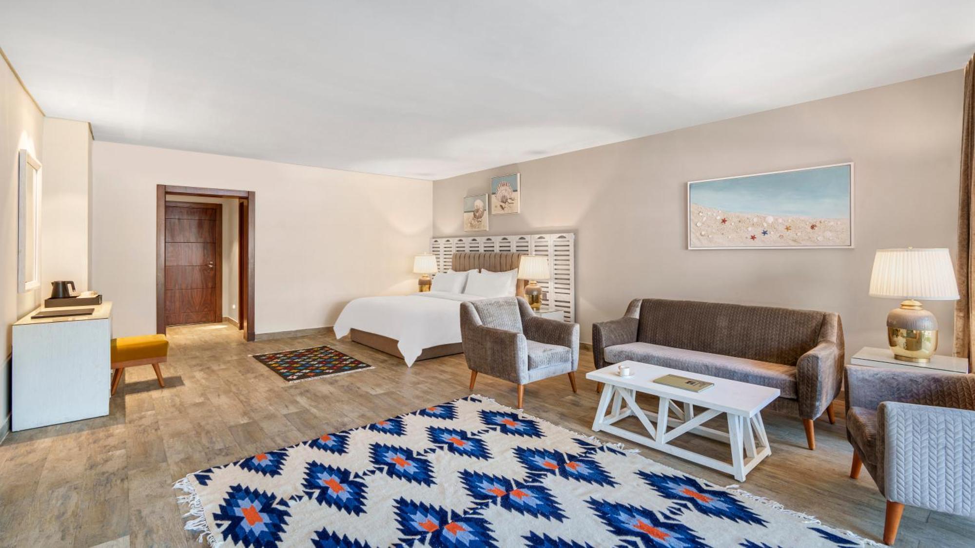 Rixos Premium Alamein El Alamein Exterior foto A bedroom at the hotel